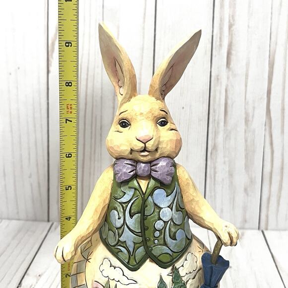 Jim Shore Heartwood Creek Welcome Spring Rabbit Bunny Figurine 2009 4016462 - Picture 10 of 12